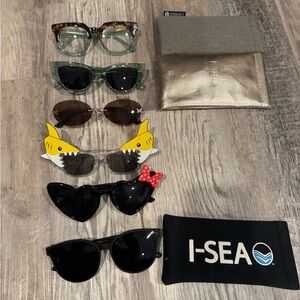 6 ITEMS: Sunglasses & Blue Lenses Bundle